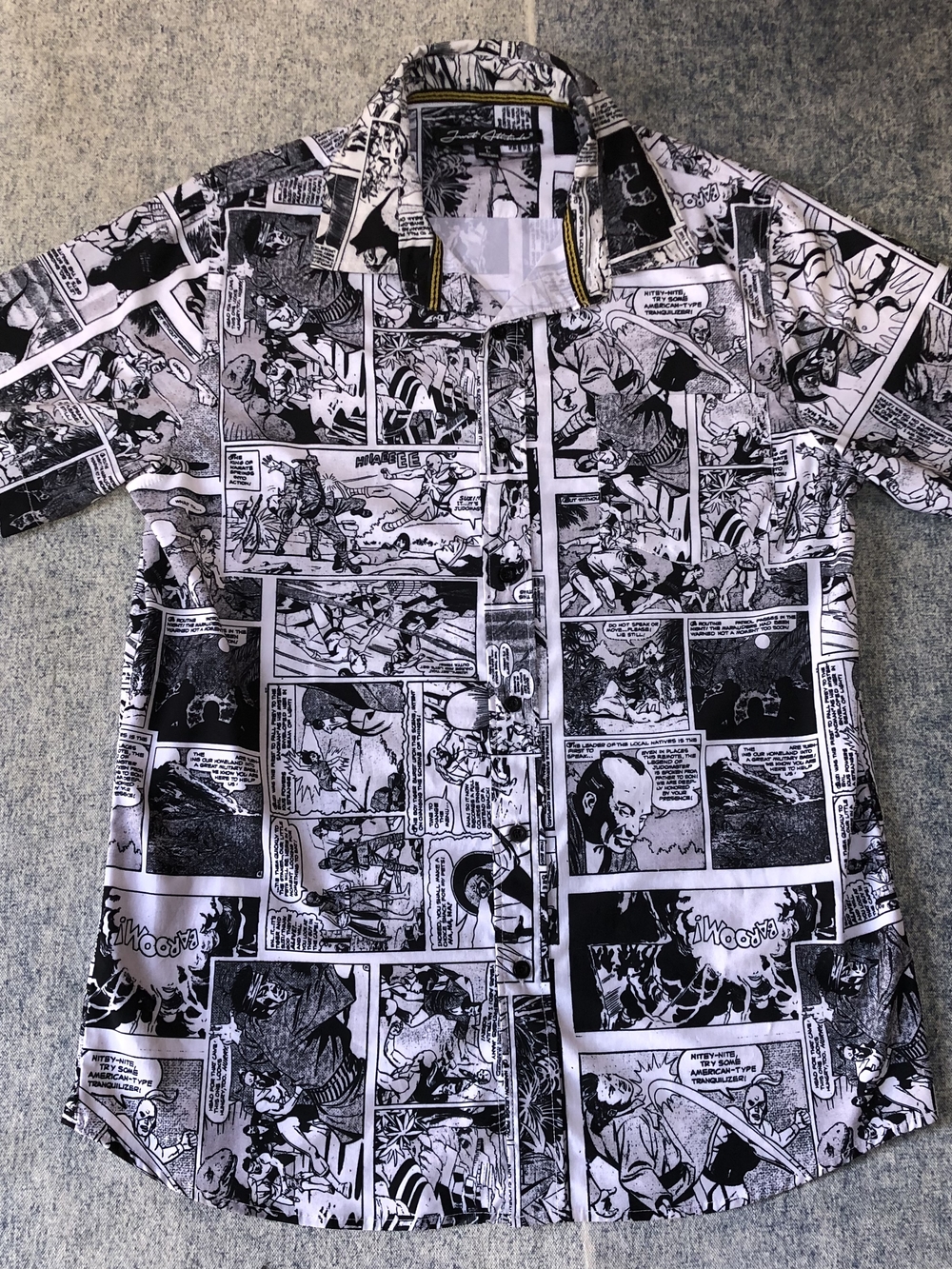 Just Attitude Black & White Graphic Top - Size L